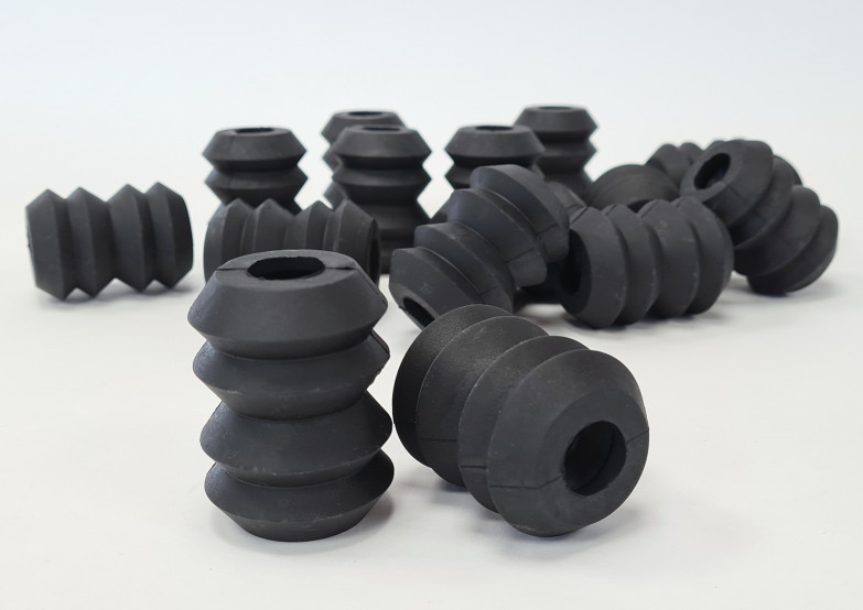 Set of rubber dampers for football table, 16 pcs.