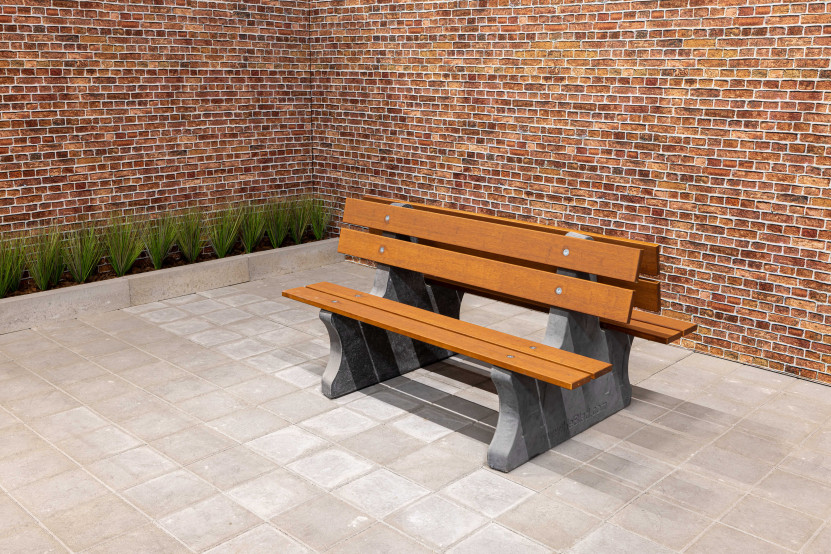 Park Bench Duo anthracite-concrete