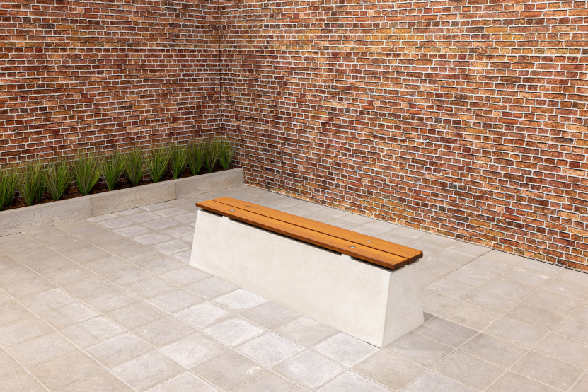 Bench DeLuxe Natural Concrete