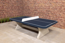 Concrete Ping-pong table anthracite, rounded